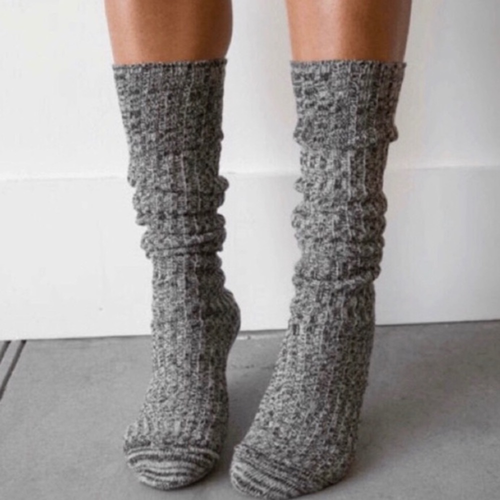 Richer Poorer over the Knee textured socks